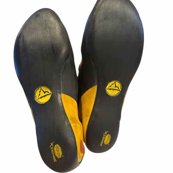 La Sportiva Orange and Black Climbing Shoes - Picture 3 of 9